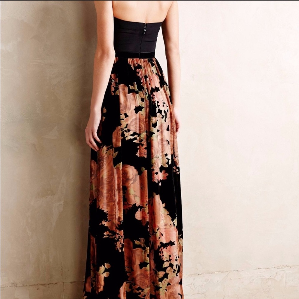 Anthropologie Rosalind Velvet gown MAXI DRESS - Picture 2 of 6